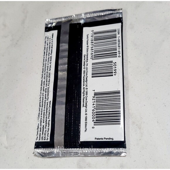 TOMB RAIDER CCG BOOSTER PACK, 8 CARDS PER PACK, FACTORY SEALED Lot Of 1 NEW - Picture 2 of 4